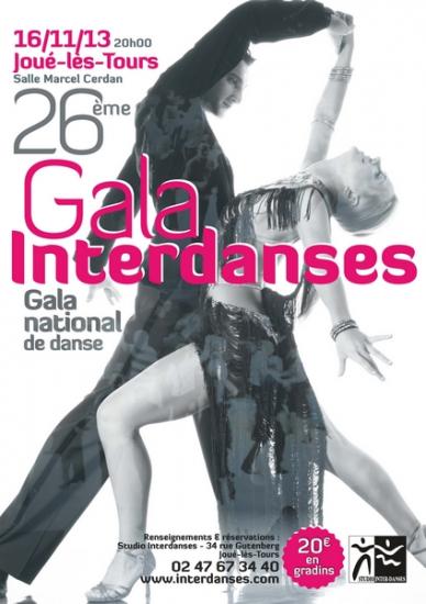 26ème Gala Interdanses à Tours le 16 novembre 2013