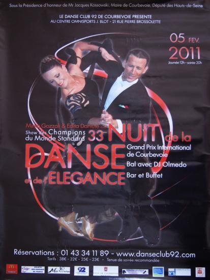 33ème Nuit de la danse à Courbevoie le 05 février 2011