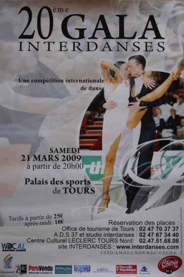 20ème Gala Interdanses à Tours le 21 mars 2009